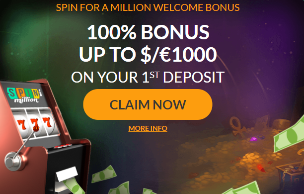 spin million kazino bonus
